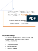 7. Corporate Strategy - Strategy Formulation (24 Jan 2016)