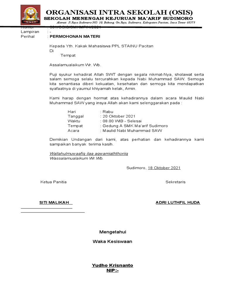 Undangan Maulid | PDF