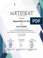 Sertifikat Juri-Akhmad Arif Rifan, S.H.I., M.S.I.