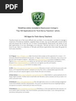 100 Teaching Applications For Teachers