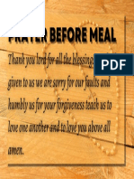 Prayer Before Meal