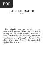 Greek Literature