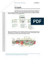 Analysis of Lipids Experiment