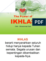 The Power of IKHLAS