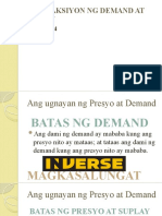 Interaksiyon NG Demand at Supply