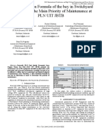 Risk Calculation Formula of The Bay in Switchyard To Determine The Main Priority of Maintenance at PLN Uit JBTB