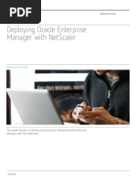 Deploying Oracle Enterprise Manager With Netscaler
