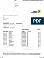 Kontoauszug: Raiffeisen Bausparkasse 1190 Wien Mooslackengasse 12