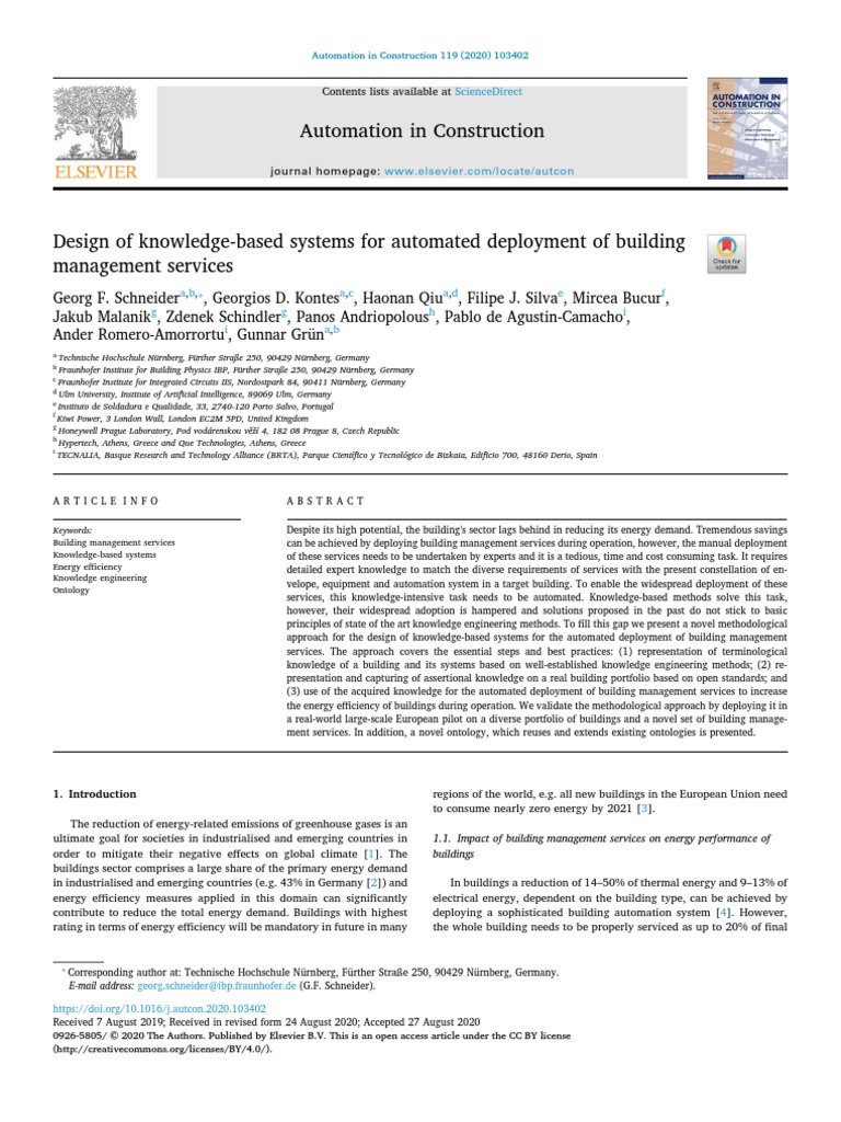 Automation in Construction: Sciencedirect | PDF | Ontology (Information ...