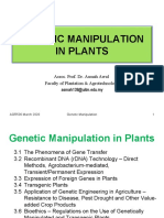 Genetic Manipulation in Plants: Assoc. Prof. Dr. Asmah Awal Faculty of Plantation & Agrotechnology Asmah138@uitm - Edu.my