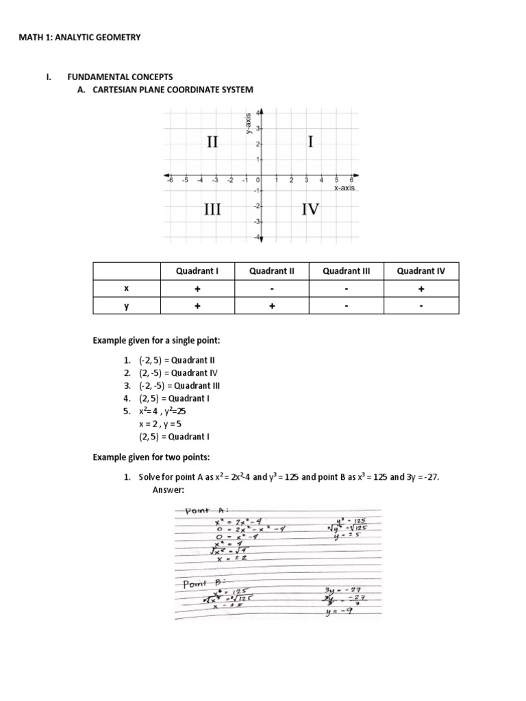 Fundamental Concepts 1.1 1.3 | PDF | Cartesian Coordinate System | Slope