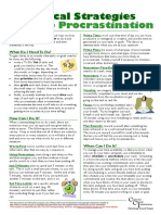 Procrastination Information Sheet - 04 - Practical Strategies