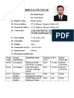 Hanif CV Latest Update