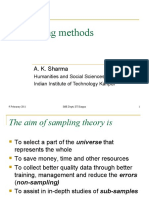 Sampling Methods: A. K. Sharma