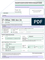 Registraciona Prijava Promene Podataka o Subjektima Upisanim U RPS Sa Spiskom Dodataka 092020