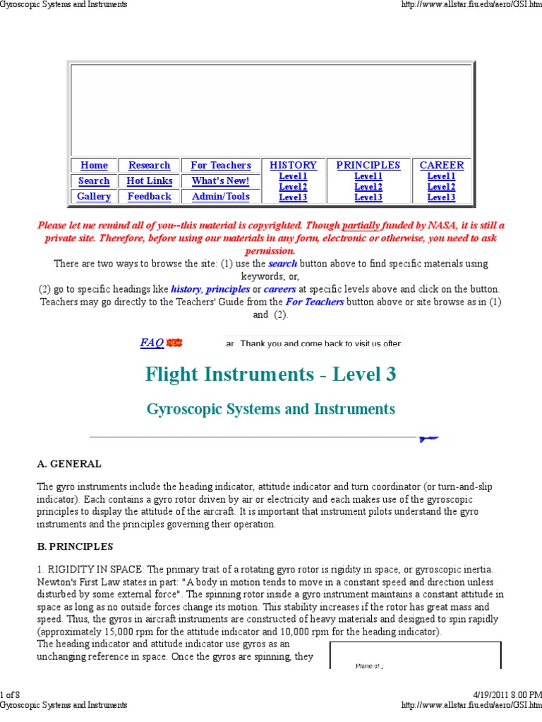 Gyroscopic Systems and Instruments Gyroscope Spaceflight Technologies