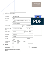 Employee Application Form