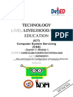 Technology Livelihood Education: (ICT) Computer System Servicing (CSS)