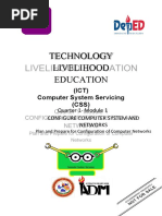 Technology Livelihood Education: (ICT) Computer System Servicing (CSS)