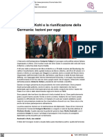 Andreotti, Kohl e la riunificazione della Germania: lezione per oggi - Panorama.it, 30 ottobre 2021