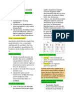 Genetic disorders and inheritance patterns