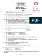 Department of Education: Summative Test 1