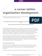 Building A Career Within Organisation Development