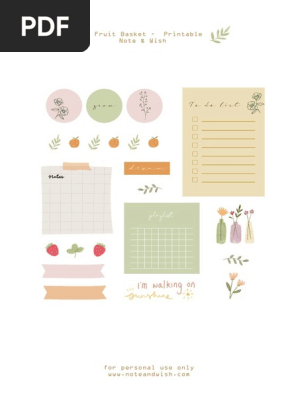 Fruit Basket printable by Note&Wish