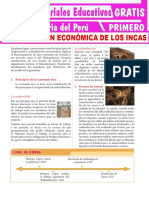 Organización Económica de Los Incas para Primer Grado de Secundaria
