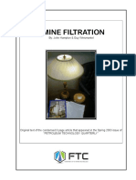 Amine Filtration: By: John Hampton & Guy Weismantel