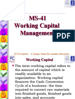 MS-41 Working Capital Management