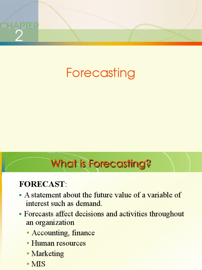 Forecasting Techniques in Operations Management | PDF | Forecasting ...