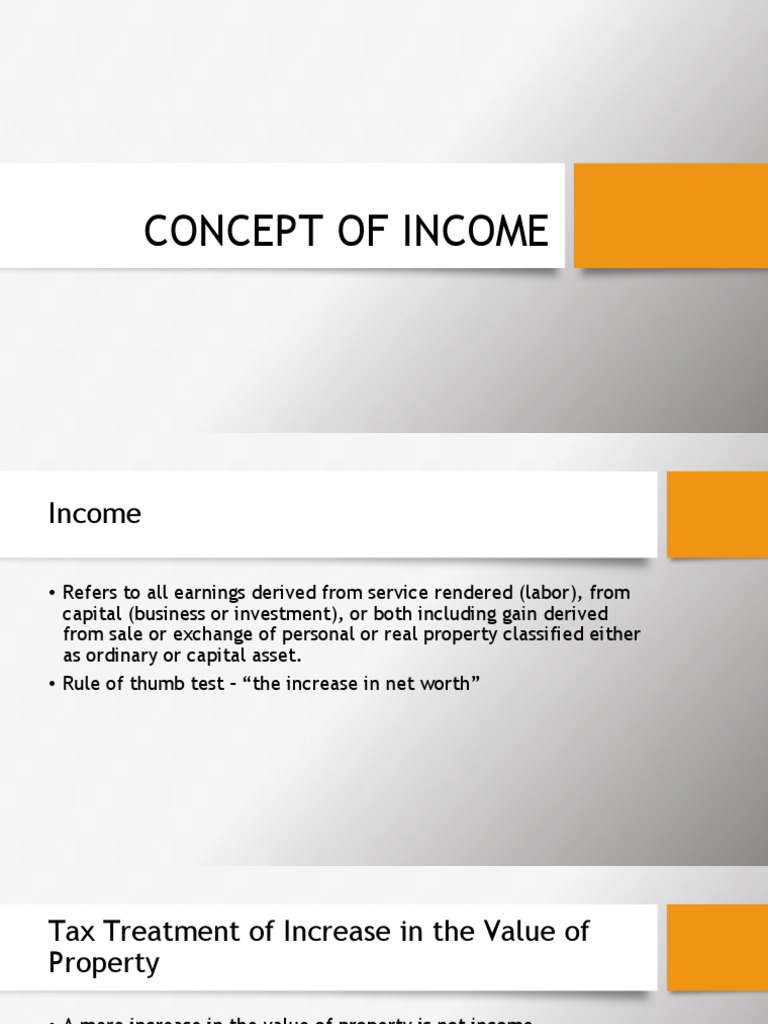 Understanding Income and Taxation Basics | PDF | Stocks | Lease