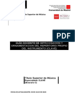 Guía didáctica de Improvisación y ornamentación del repertorio-Clave RCSMM