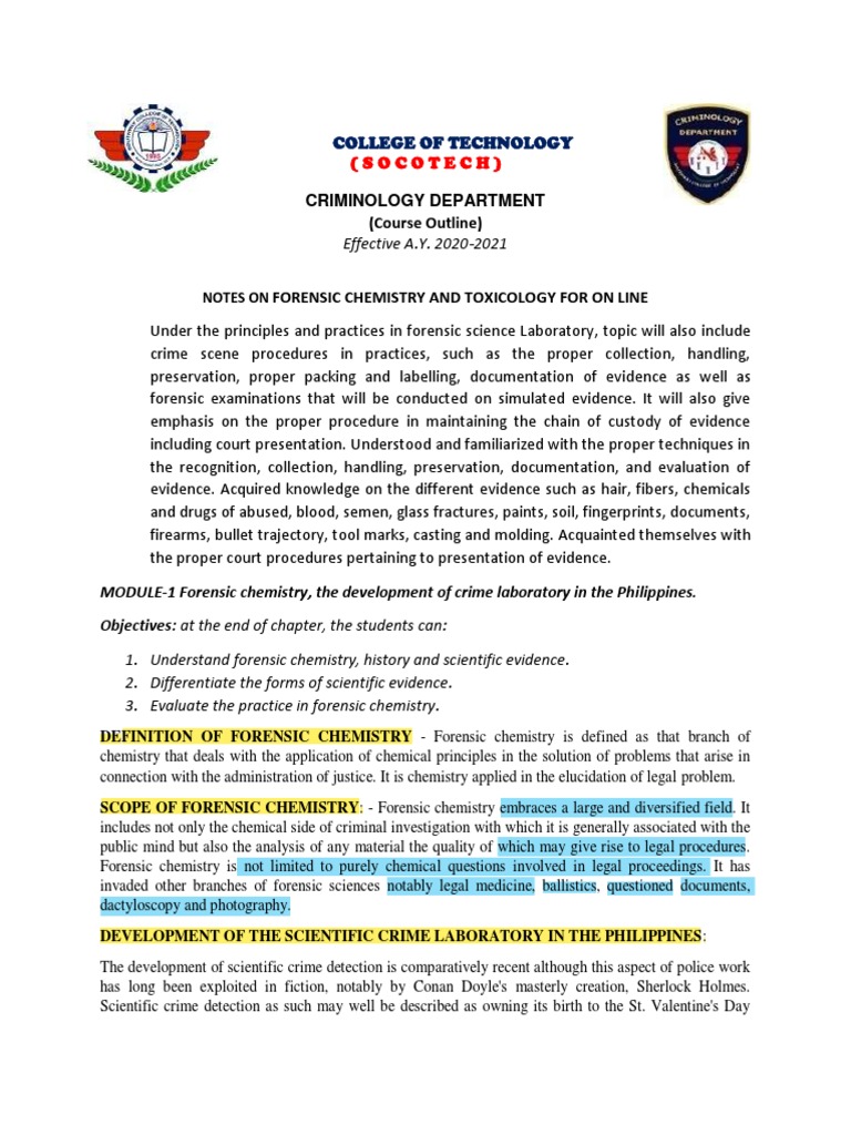 Forensic Chemistry in Crime Investigation | PDF | Zygosity | Genotype