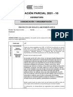 Formato de Proyecto de Ensayo Argumentativo 2021 10