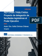 Informe - Reforma Tributaria - Proyecto de Delegación de Facultades Legislativas