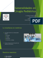 Generalidades en Cirugía Pediátrica 2021