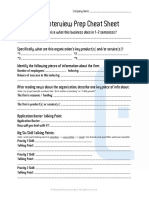 5.1 Interview Cheat Sheet