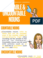 Countable & Uncountable Nouns