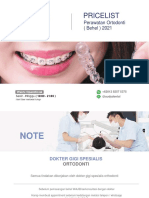 Pricelist Behel Audy Dental Sept 2021