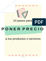 10 Pasos para Poner Precio