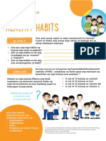 Adult Module 1 - Five Healthy Habits (FILIPINO)