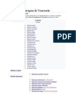 Lista de Municipios de Venezuela