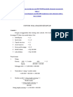 Contoh Soal Analisis Keuangan