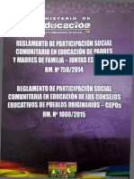 Reglamento de Juntas Escolares y Concejos - Educativos - 2