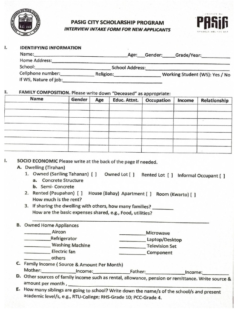 Interview Intake | PDF