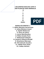 Klasifikasi Plantae dan Animalia