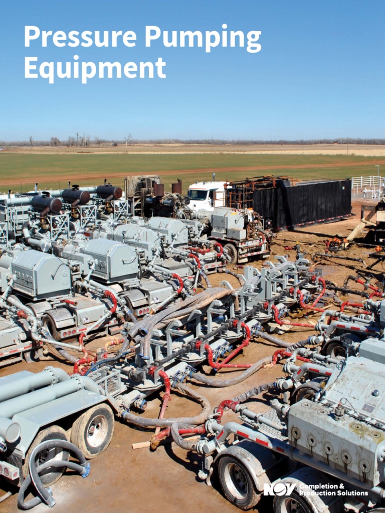 Pressure Pumping Equipment Brochure PDF Pump Hydraulic Fracturing