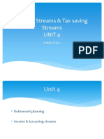 Income Streams & Tax Saving Streams Unit 4: Tybms Sem 5